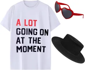 A Lot Going on at The Moment for Women Country Music T-Shirt Letter Graphic Novelty City Shirt Tee Casual Top Outfits