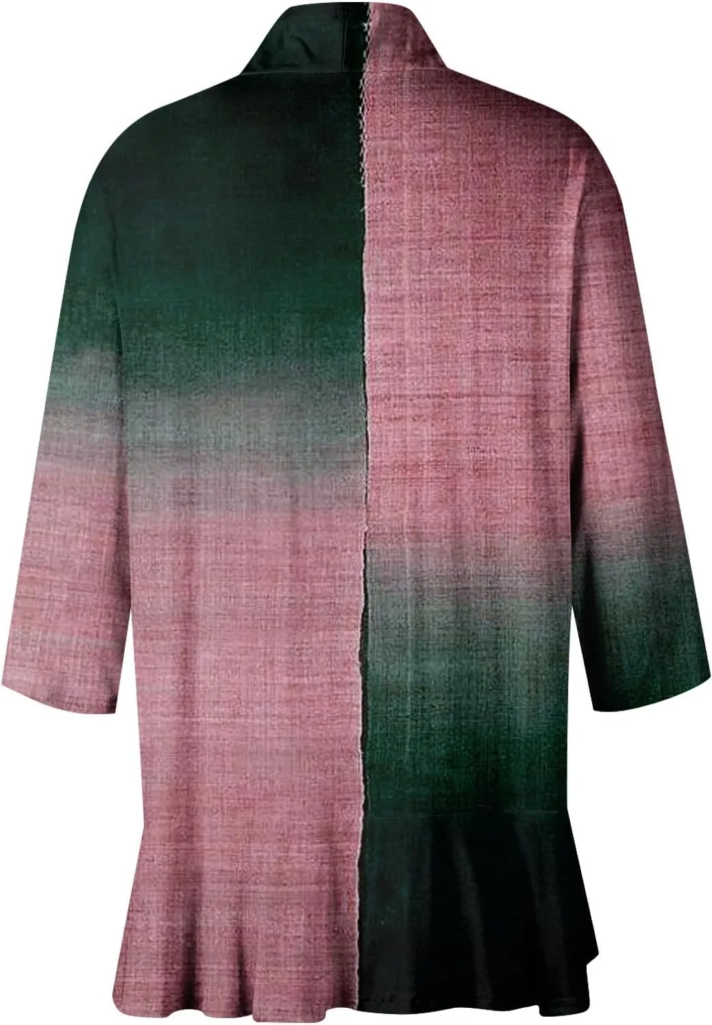 Cardigans for Women 2025 Retro Print Lightweight Cardigans Casual Duster Jackets 3/4 Sleeve Blouse Tops Coat