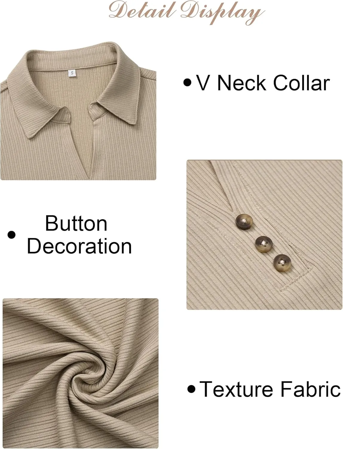 Ribbed Tank Tops for Women 2025 Summer Sleeveless Collar Polo Shirts Dressy Casual V Neck Camisole Work Blouses