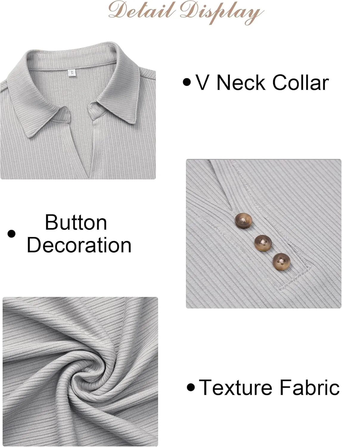 Ribbed Tank Tops for Women 2025 Summer Sleeveless Collar Polo Shirts Dressy Casual V Neck Camisole Work Blouses