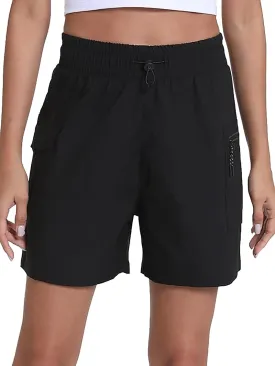 Rrosseyz Women's Hiking Cargo Shorts with Pockets Quick Dry Athletic Gym for Women Exercise Lounge